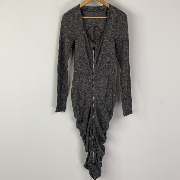 Alexander McQueen Dresses & Skirts - Alexander McQueen 2011 Collection Midi Ruched Full Front Zip Wool/Cotton Dress